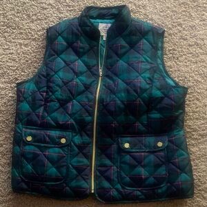 St. John’Bay Plaid Quilted Vest PXL.